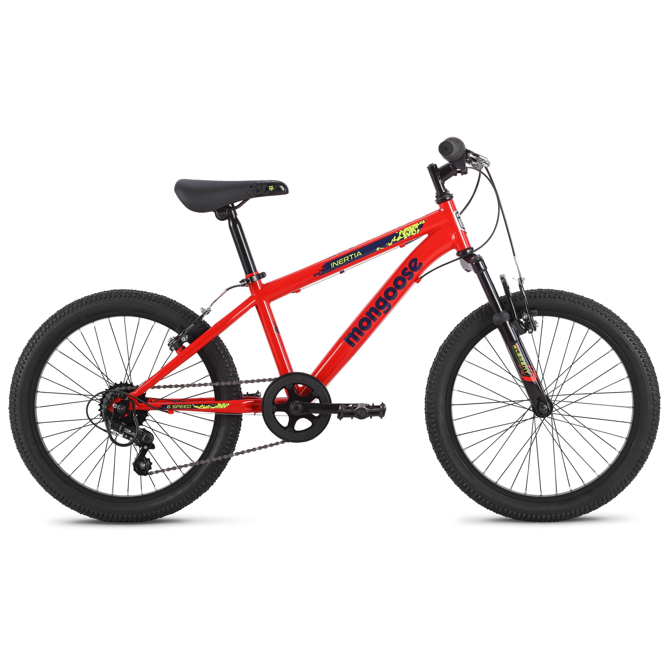 Mongoose Inertia Kids Mountain Bike, 20-Inch Wheels, 21 Speeds