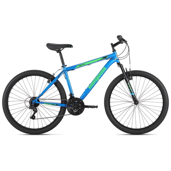 Mongoose Inertia Mountain Bike, 26-Inch Wheels, 21 Speeds, Blue