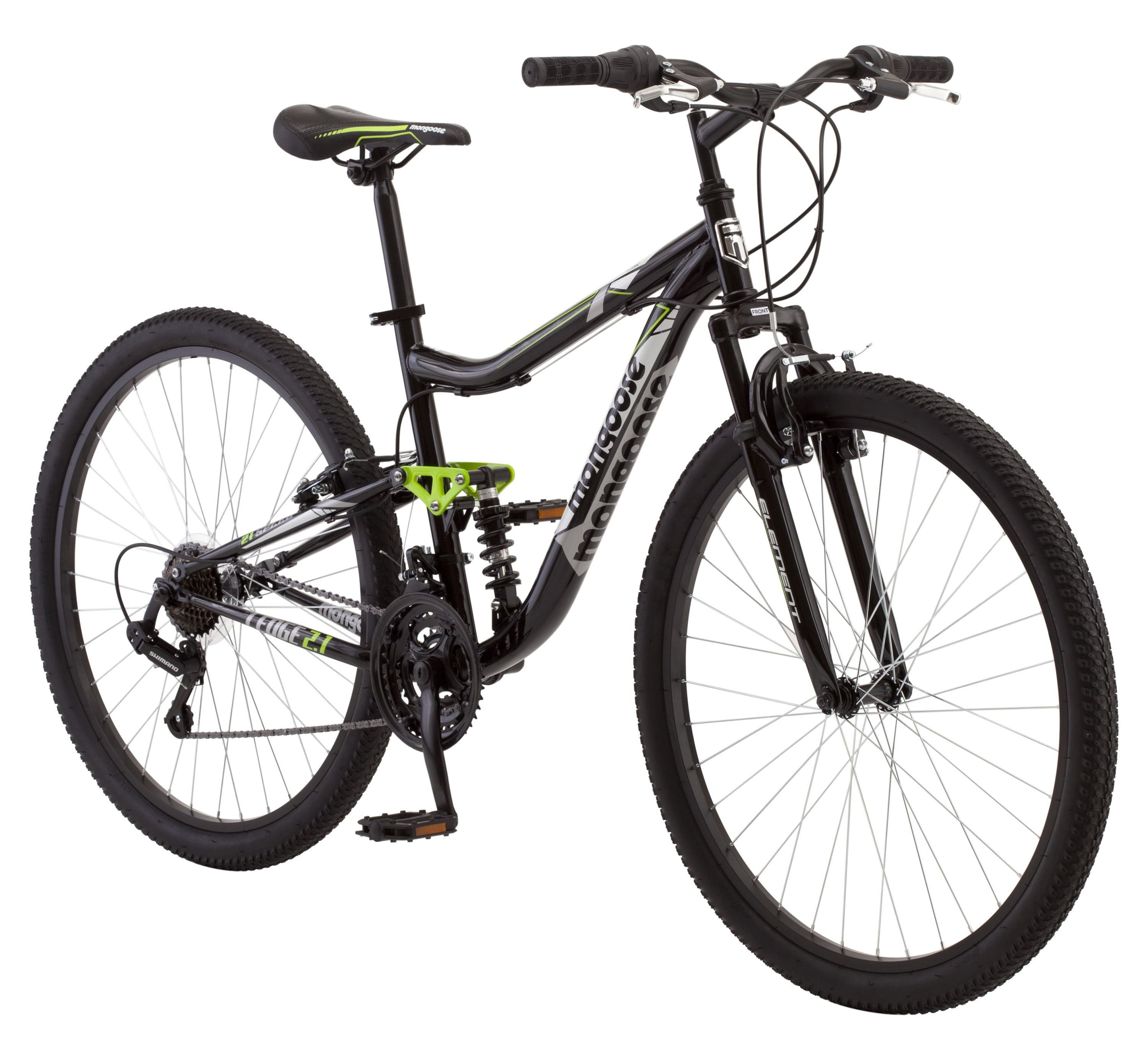 Mongoose Ledge 2.1 Mountain Bike, 27.5 wheels, 21 speeds, mens frame,  Black 