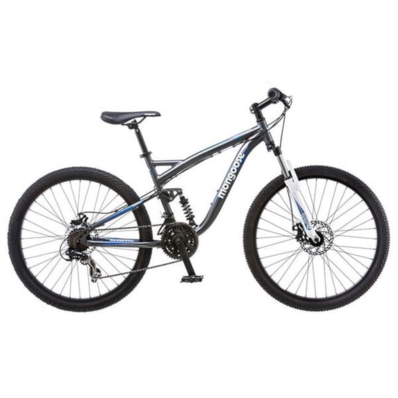 Mongoose Men's Adventure MTB Detour Aluminum Mountain Bike, 18-Inch ...