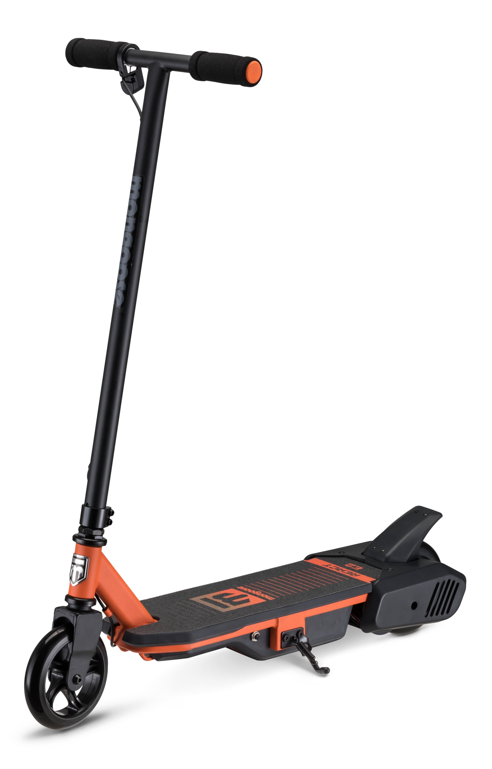 Mongoose React E2 Youth Electric Scooter, 10 mph, 8+, Black and Orange Mongoose React E2 Youth Electric Scooter, 10 mph, 8+, Black and Orange