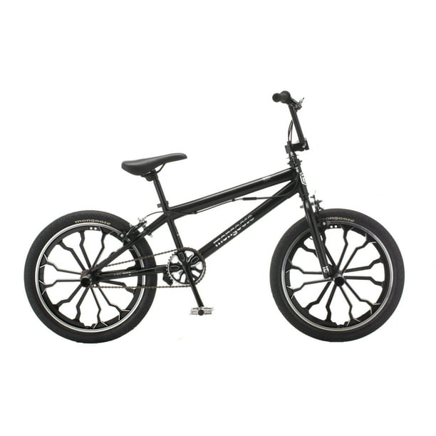 Mongoose Rebel BMX Bike 20 wheels Kids Ages 7 13 Black