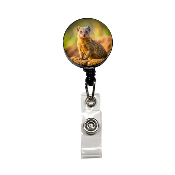 Mongoose Retractable Reel ID Badge Key Card Name Tag Holder with Clip