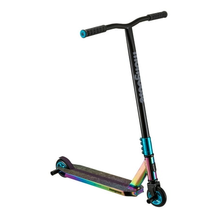 Mongoose Rise 100 Pro Slick Freestyle Scooter, for ages 8 and up, Oil Slick Finish
