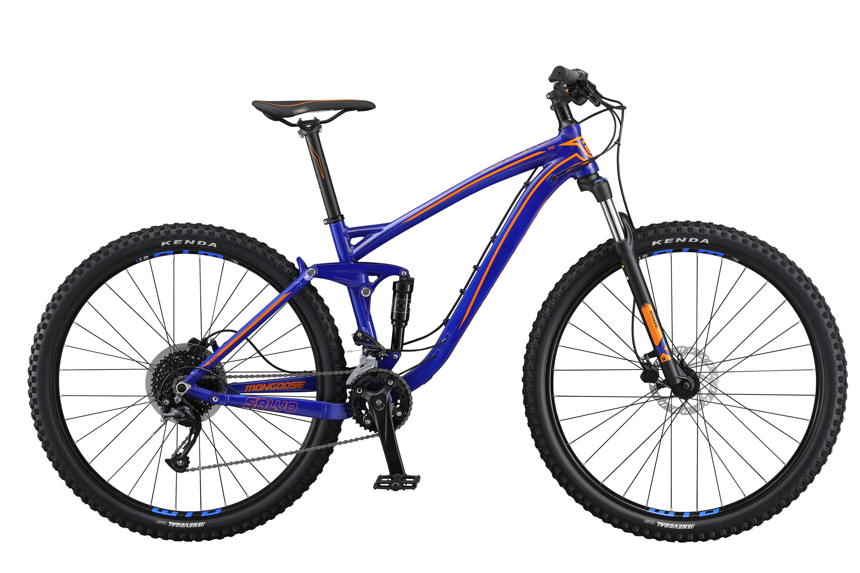 Mongoose Salvo 29 Sport Adult Unisex 29-in. Full Suspension Mountain Bike, Blue - image 1 of 6