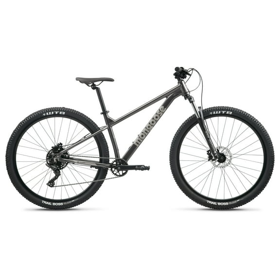 Mongoose Switchback Expert, Unisex Mountain Bike, 29- Inch Wheels, Large Frame, Gray