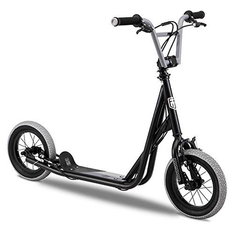 Mongoose Trace Youth/Adult Kick Scooter Folding and Non-Folding Design, Regular, Lighted, and Air Filled Wheels, Multiple Colors, Black (R6331AZA) Mongoose Trace Youth/Adult Kick Scooter Folding and Non-Folding Design, Regular, Lighted, and Air Filled Wheels, Multiple Colors, Black (R6331AZA)