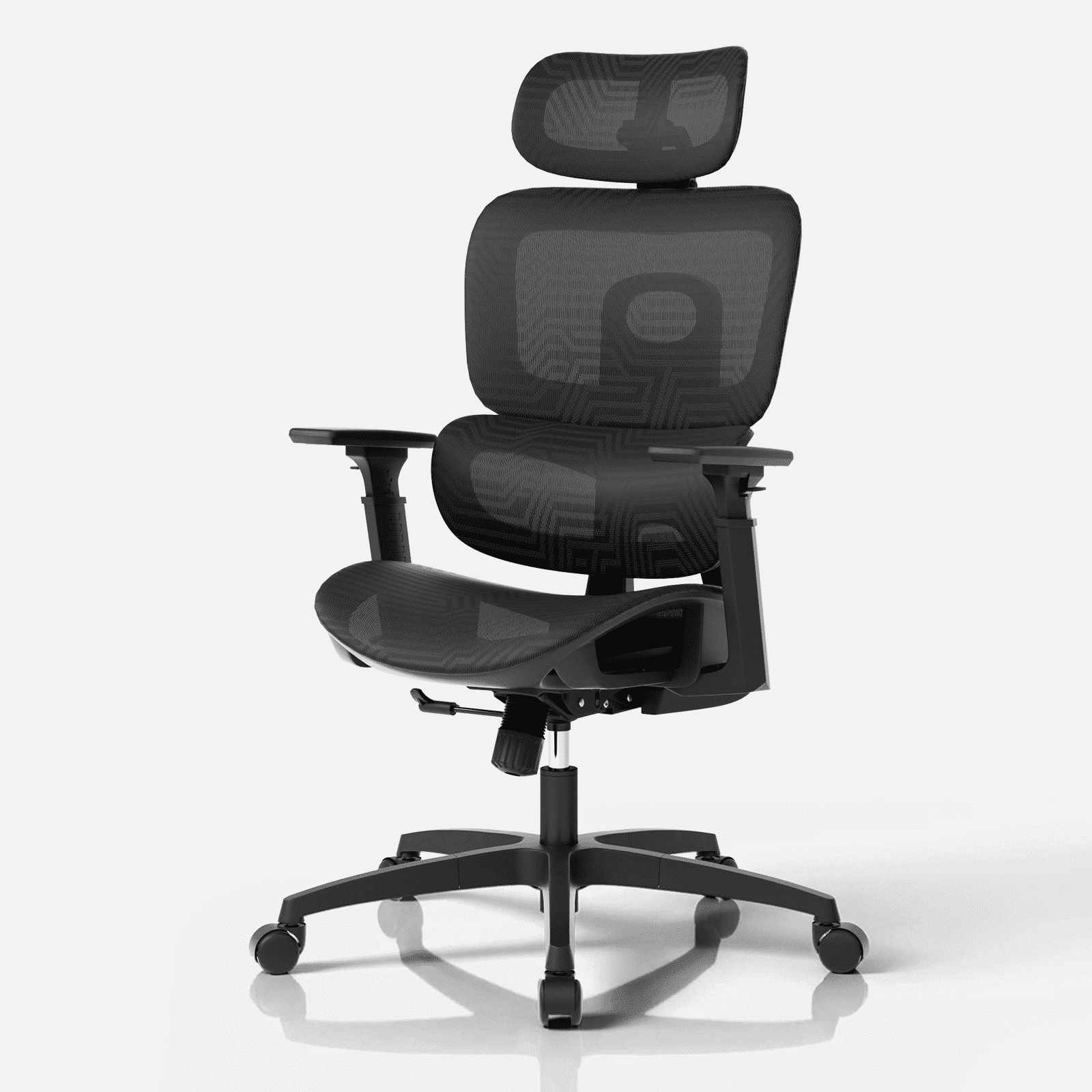 Monibloom Ergonomic Office Chair with Adjustable Lumbar Support, 3D Armrests, Reclining High Back Desk Chair for Home Office
