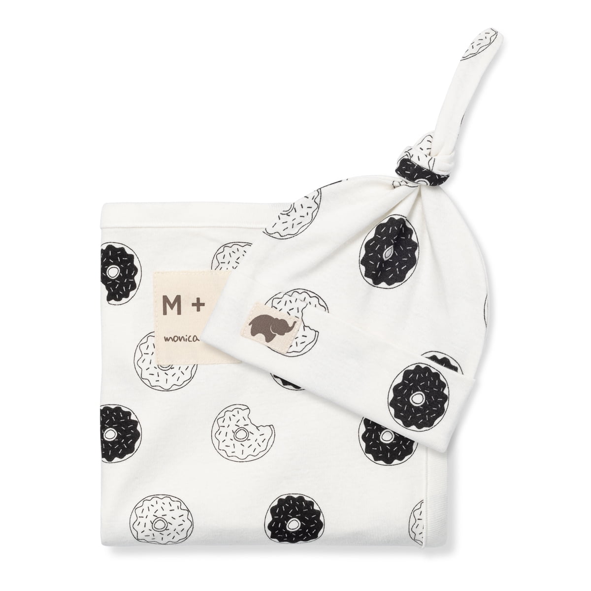 Monica + Andy Newborn Cotton Baby Layette Gift Sets, Oh Donut Even, One Size