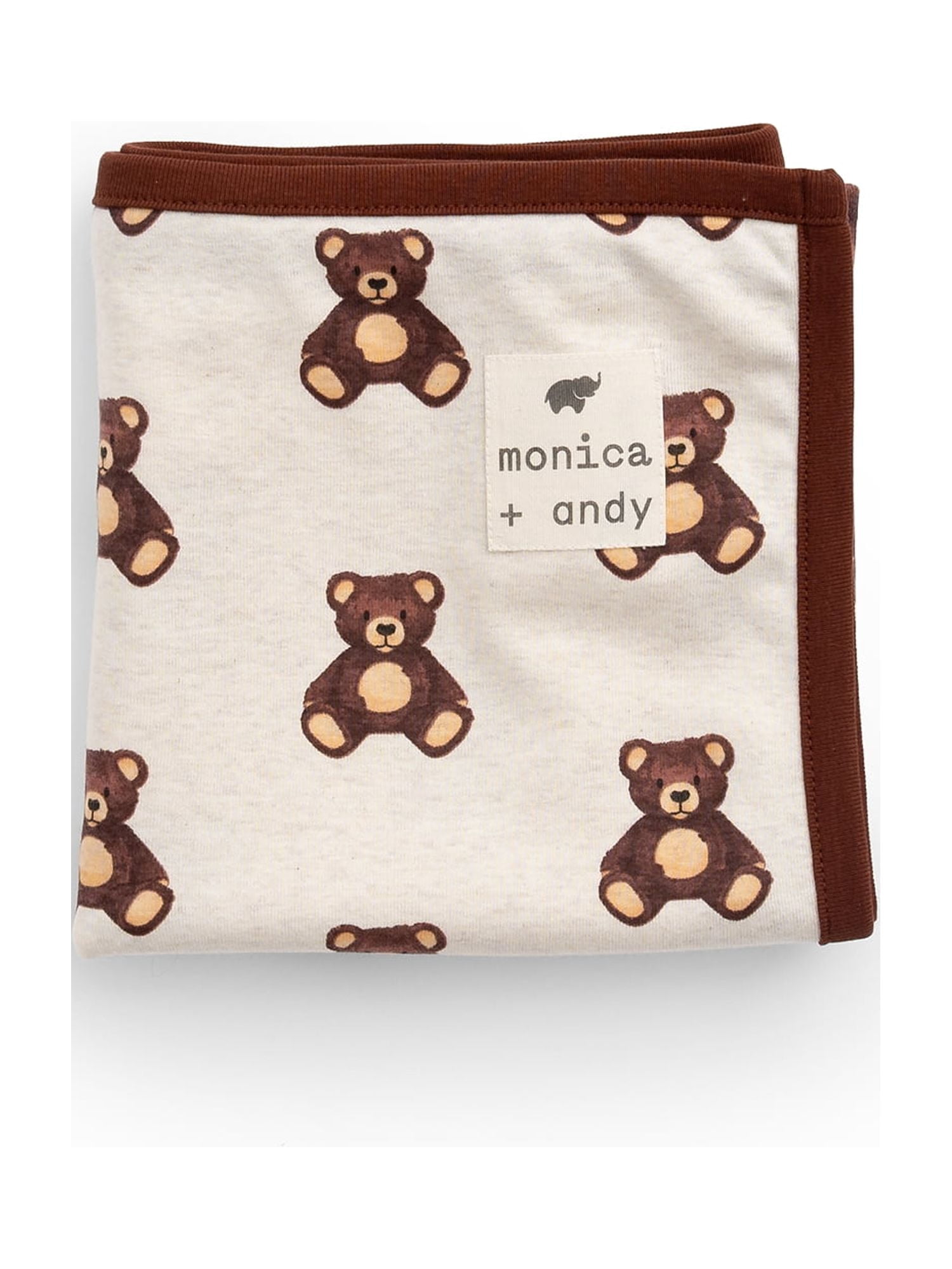 Monica + Andy Organic Cotton Baby Blanket, Soft Newborn Receiving & Coming Home Blanket, 32 x 32 Inch