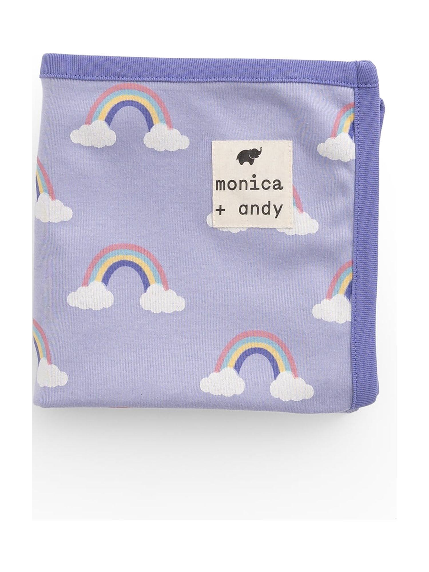 Monica + Andy Organic Cotton Baby Blanket, Soft Newborn Receiving & Coming Home Blanket, 32 x 32 Inch