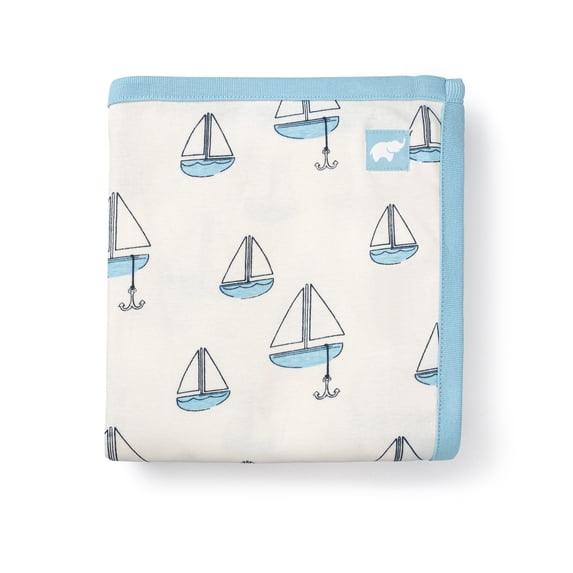 Monica + Andy Organic Cotton Baby Blanket, Soft Newborn Receiving & Coming Home Blanket, 32 x 32 Inch