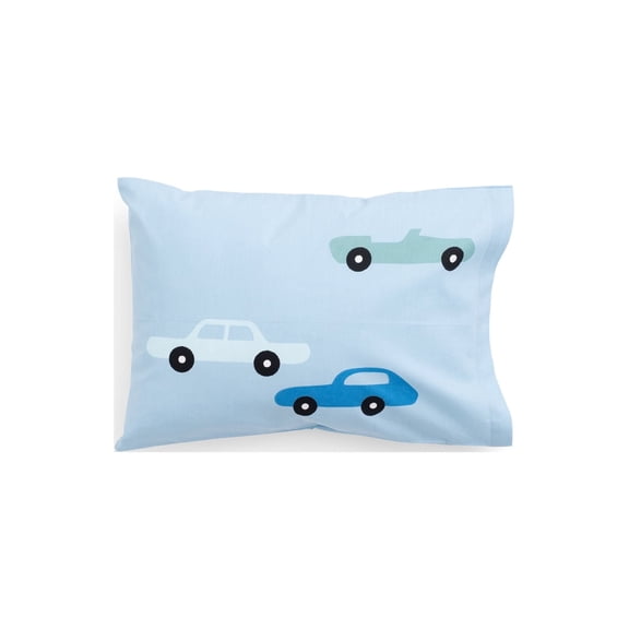Monica + Andy Toddler Pillow & Organic Cotton Pillowcase Set, 13 x 18 Inch Toddler Bed Pillow