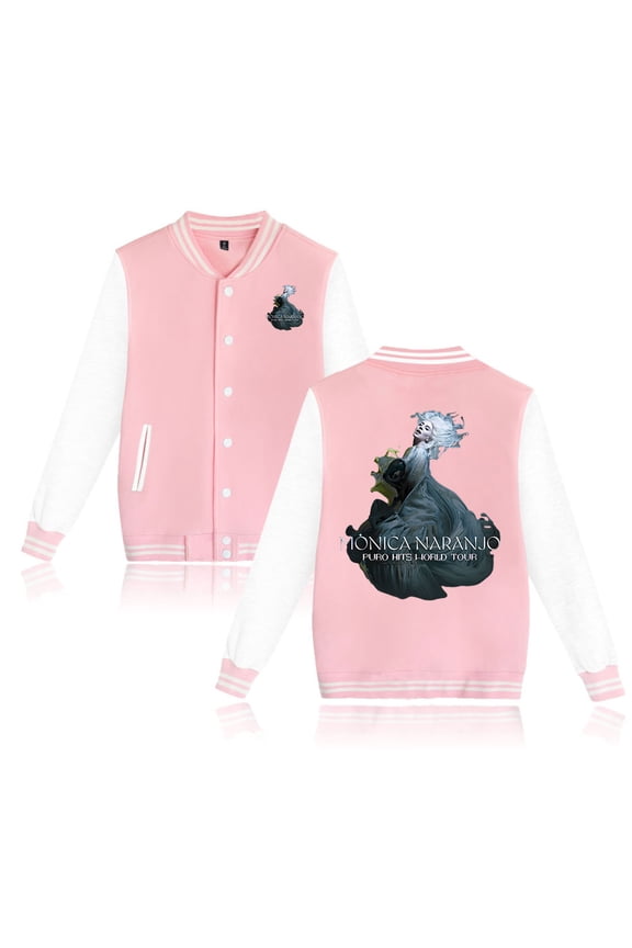Monica Naranjo Puro Hits World Tour Baseball Jacket HipHop Clothes Unisex Long Sleeve