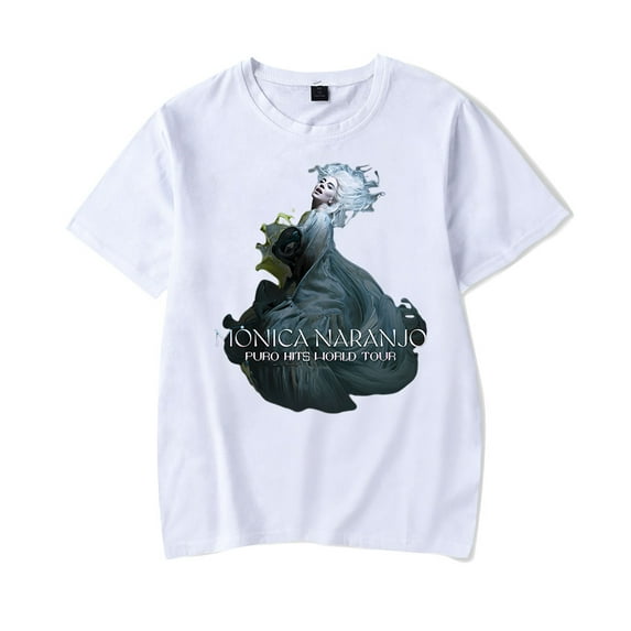 Monica Naranjo Puro Hits World Tour T-shirt 2024 New Women Men Casual Fashion Short Sleeve Tee