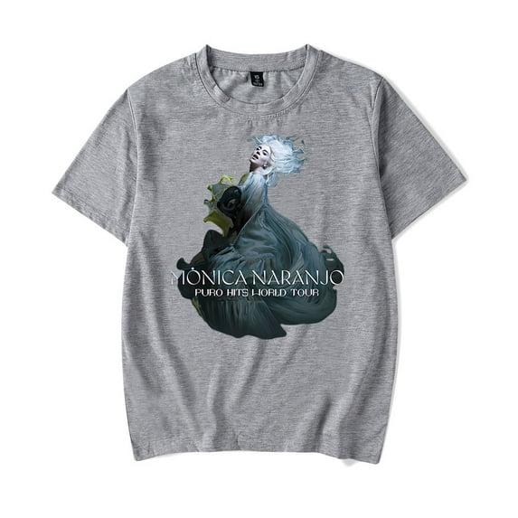 Monica Naranjo Puro Hits World Tour T-shirt 2024 New Women Men Casual Fashion Short Sleeve Tee