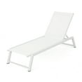 thumbnail image 1 of Monica Outdoor Aluminum Chaise Lounge, White, 1 of 13