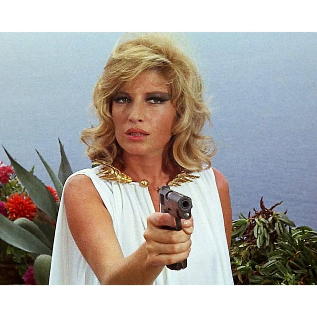 Monica Vitti In Modesty Blaise In White Glamour Outfit Pointing 24X36 ...