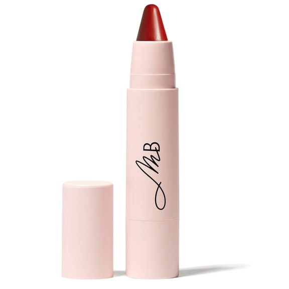 Monika Beauty Kissen Lush Lipstick Crayon Matilda Neutral Red Lip Color
