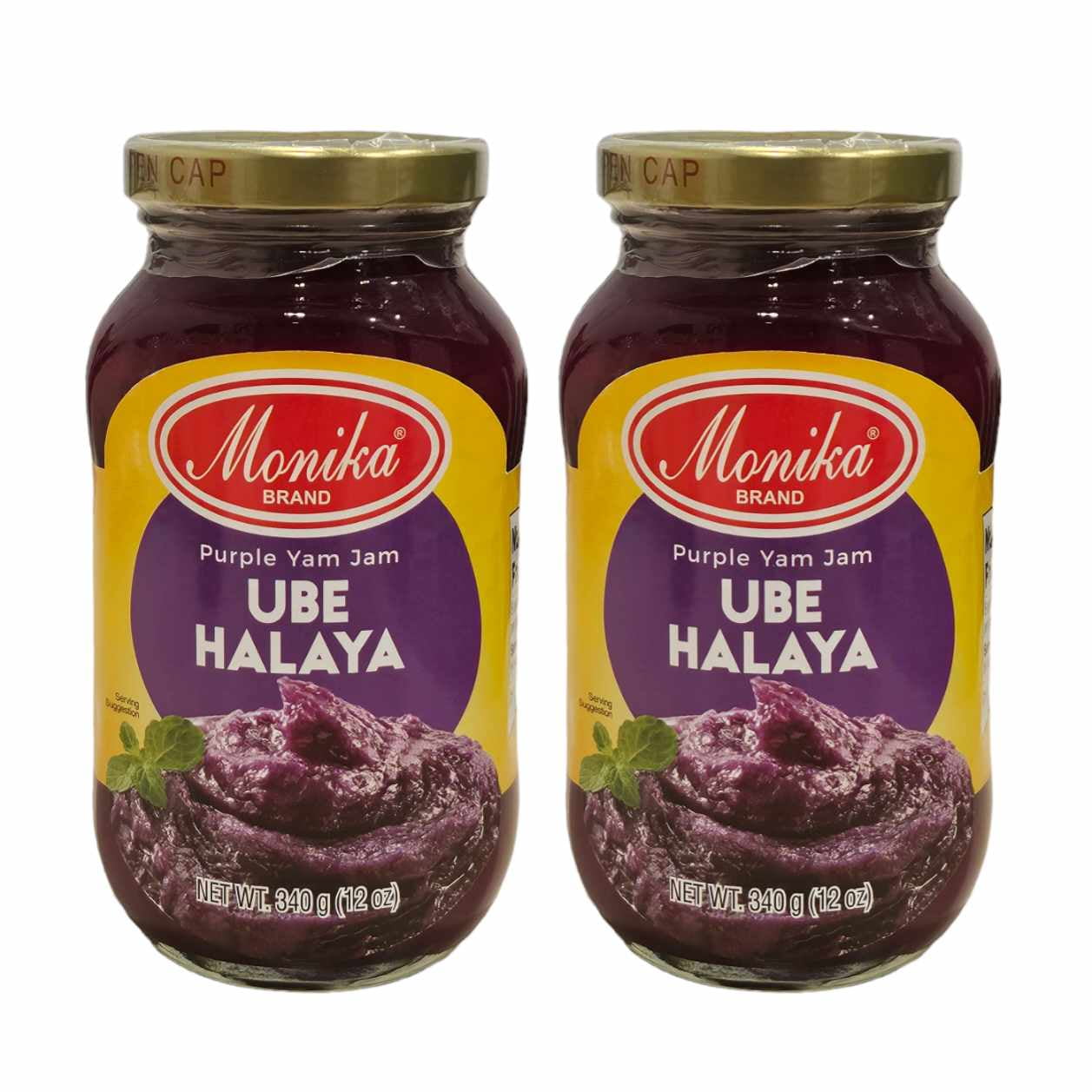 Monika Ube Halaya Purple Yam Jam 12oz bottle, Pack of 2