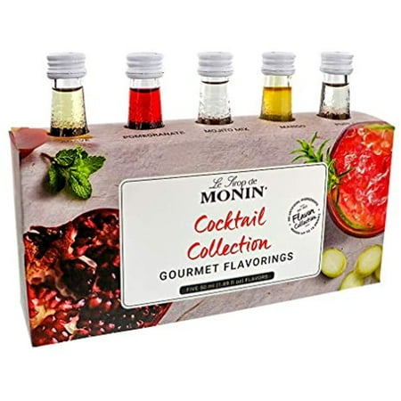Monin 5 Flavor Classic Cocktail Collection Natural Flavors 50 ml