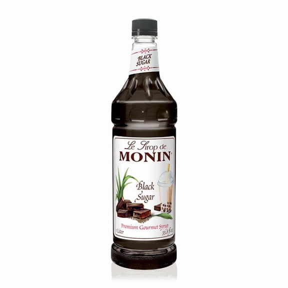 Monin Black Sugar Syrup PET cs 4/1 ltr