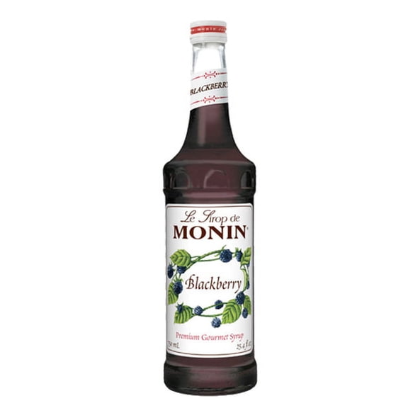 Monin - Blackberry Syrup, Soft and Succulent, Great for Cocktails, Lemonades, and Sodas, Gluten-Free, Non-GMO (750 ml)