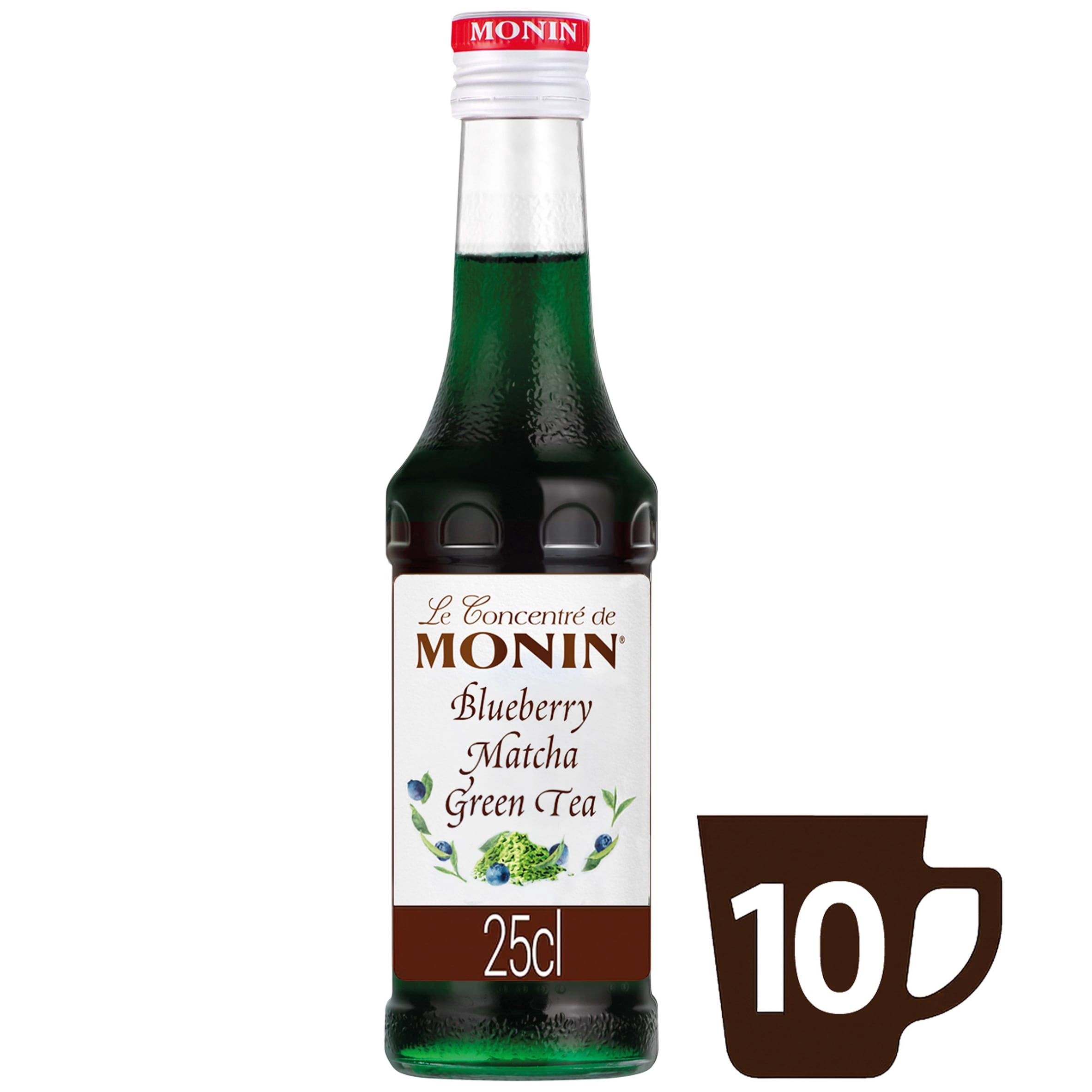 Monin Blueberry Matcha Green Tea Concentrate 25cl, Imported from Britain