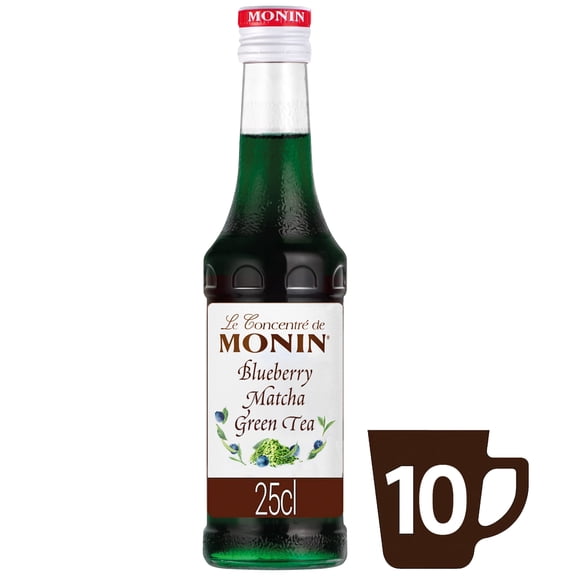 Monin Blueberry Matcha Green Tea Concentrate 25cl, Imported from Britain