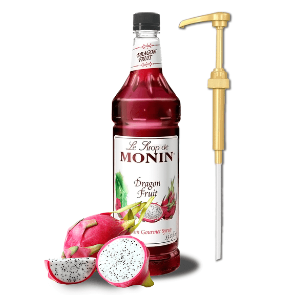 Monin Dragon Fruit Flavoring Syrup 1 L + Gold Pump