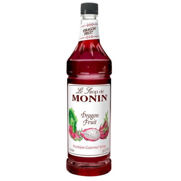 Monin - Dragon Fruit Syrup, Kiwi & Pear Flavor, Great for Cocktails, Sodas, Teas, & Culinary Creatio