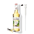 thumbnail image 1 of Monin French Vanilla Flavouring Syrup, 25.4 fl oz (750 mL) Glass Bottle + Pump, 1 of 6