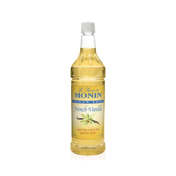 Monin French Vanilla Sugar Free Syrup PET cs 4/1 ltr