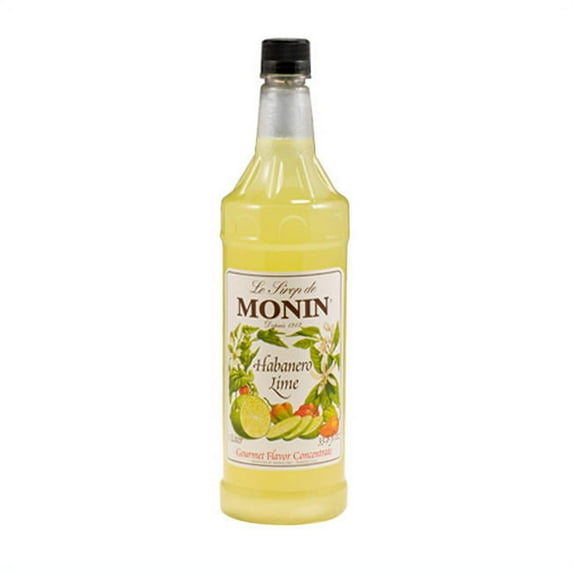 Monin Flavored Syrup, Habanero Lime, 33.8-Ounce Plastic Bottle (1 Liter)