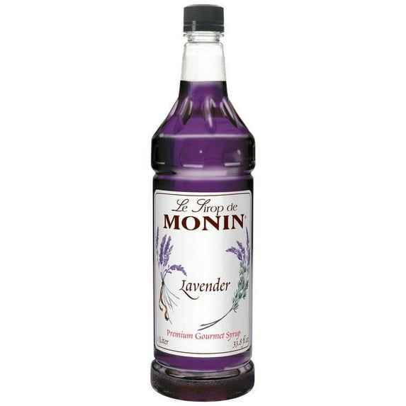 Monin - Lavender Syrup, Aromatic And Floral, Natural Flavors, Great For Cocktails, Lemonades, And Sodas, Non-Gmo, Gluten-Free (1 Liter)