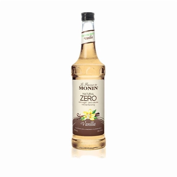 Monin Natural Zero Vanilla Syrup cs 6/750 ml