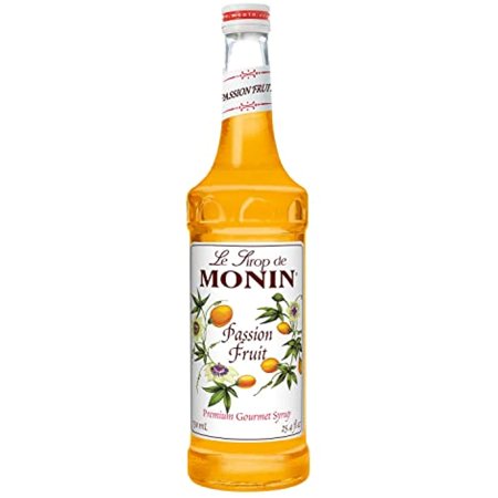 Monin - Passion Fruit Syrup, Sweet Tropical Flavors, Great For Teas, Sodas, & Cocktails, Natural Flavors, No Artificial Sweeteners Or Ingredients, Gluten-Free, Vegan, Non-Gmo, Clean Label (750Ml)