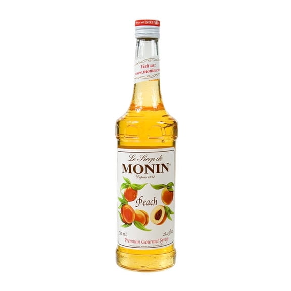 Monin Peach Syrup cs 12/750 ml