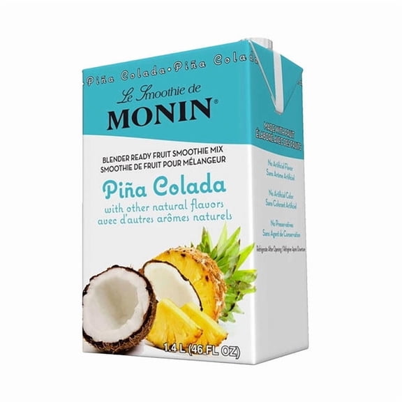 Monin Pina Colada Fruit Smoothie Mix cs 6/46 oz