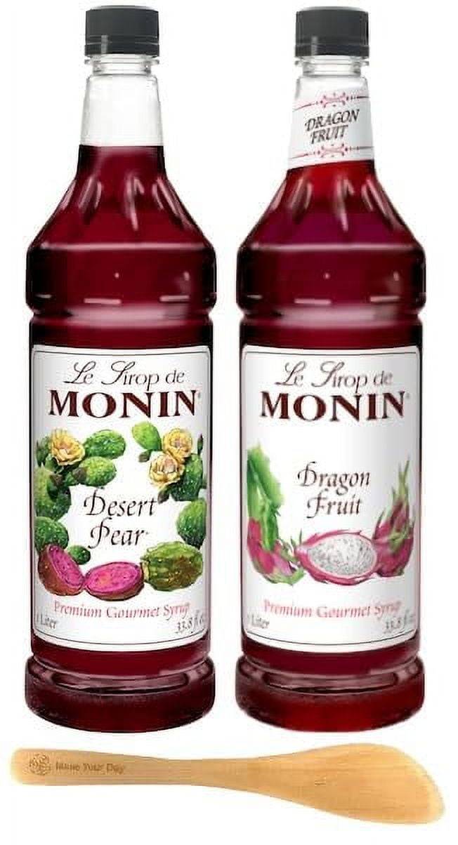Monin Premium Gourmet Syrup, Desert Pear and Dragon Fruit, 33.8 Ounce