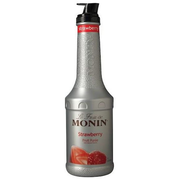 Monin Premium Strawberry Fruit Puree, 1 Liter -- 4 per Case.