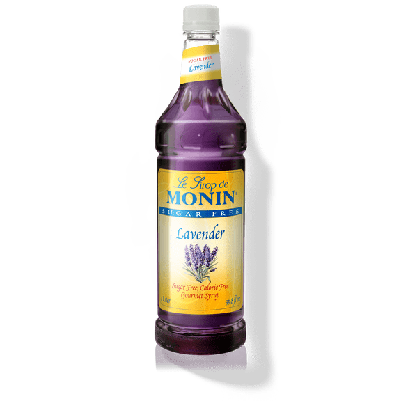 Monin Sugar Free Lavender Syrup 1 Liter Plastic Bottle