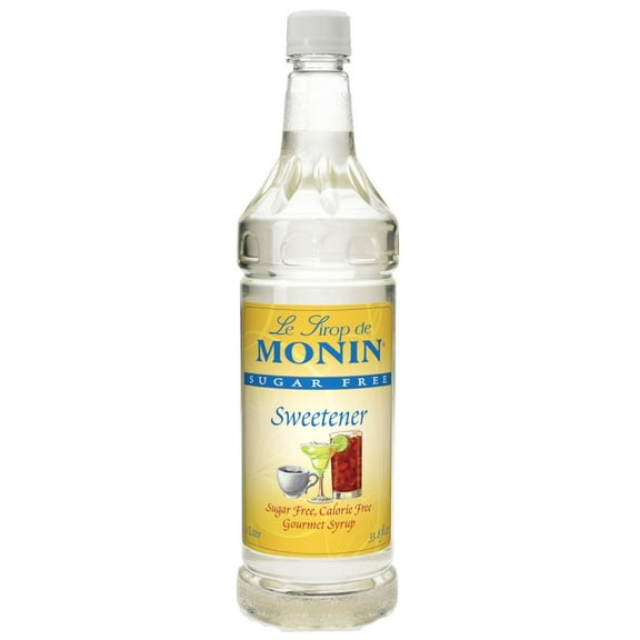 Monin Sugar Free Syrup Size: 1 liter, Flavor: Unflavored Sweetener (plastic)