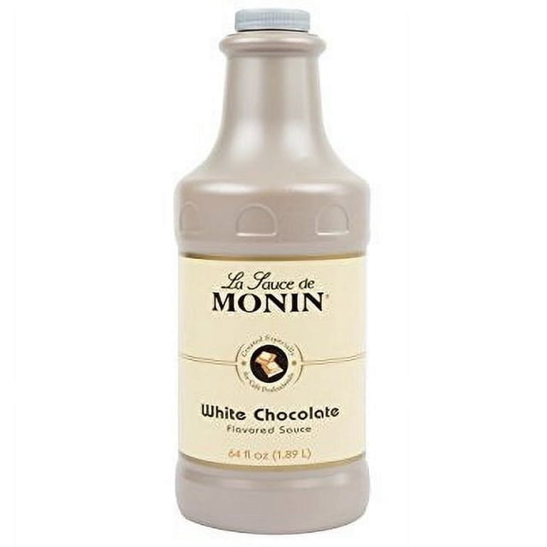 MONIN, White Chocolate Sauce, 64 oz, for Coffee & Desserts