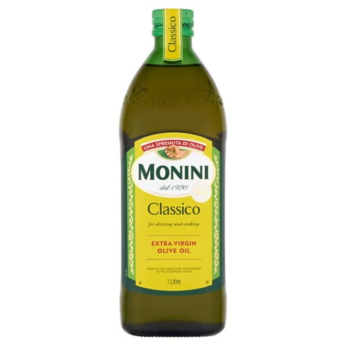 Monini Extra Virgin Olive Oil 1L, British Import (Pack of 2)