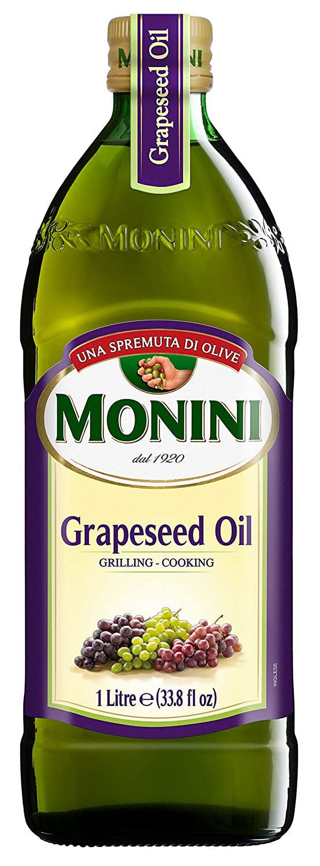Monini Premium Extract Grapeseed Oil Italian Imported Perfect for