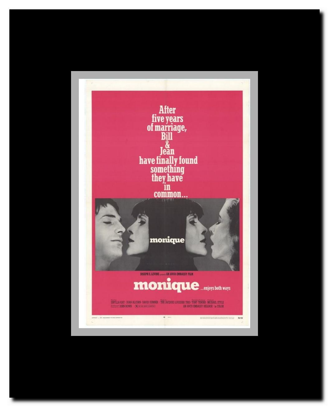 Monique Framed Movie Poster