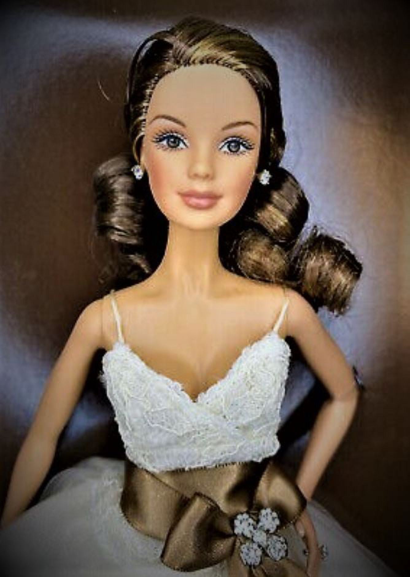 Mattel Barbie Monique Lhuillier Bride Barbie Doll, 13