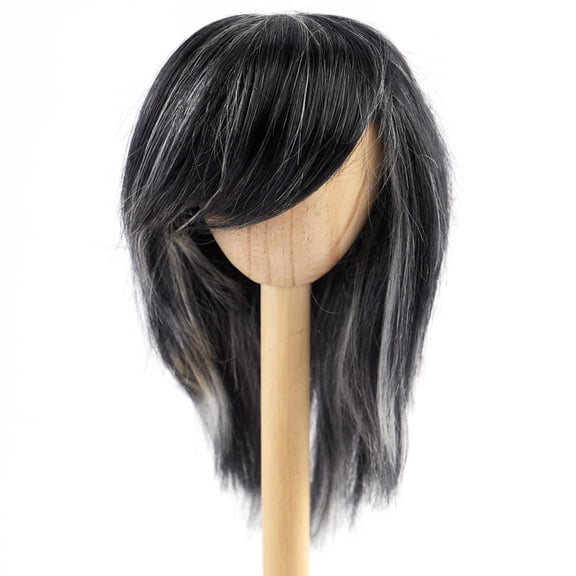 Monique Synthetic Mohair Black and White Blonde JoJo Doll Wig
