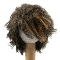 Monique Synthetic Mohair Brown Black and Gold Frankie Doll Wig